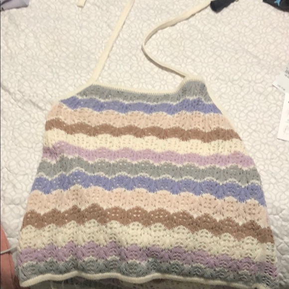 Knitted crop top - Picture 2 of 3